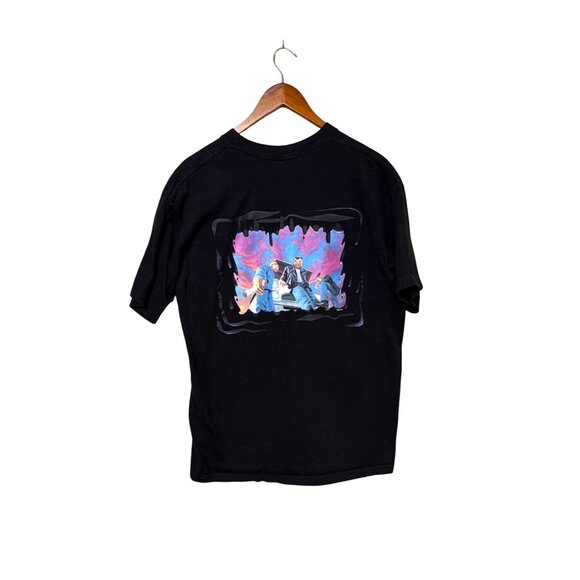 American Born Other - Vintage American Born Black XL Camel Pocket Graphic T-Shirt Made In USA